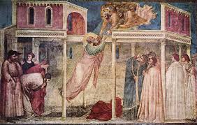 El trecento se caracteriza por las obras de jhotto y ucello. Ascension Of St John Cappella Peruzzi Santa Croce Florence Ca 1320 Arte Produccion Artistica Arte Gotico