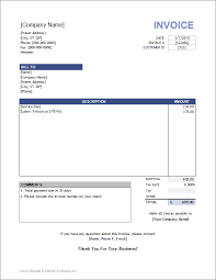 service invoice template for consultants and service providers