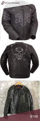 First Manufacturing Co Men S Raceway Skull Jacket Revival Clothing Leather Jacket Men Leather Jacket