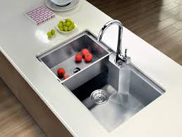 For an ordinary set of kitchen taps with a contemporary design, view our chrome plated brass contract lever kitchen pillar taps or regular contract kitchen sink taps for. 15 Functional Double Basin Kitchen Sink Home Design Lover