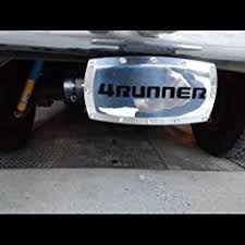 Each and every toyota 4runner trailer hitch is specifically designed to your toyota for a perfect fit, guaranteed. Amazon Com Carbeyondstore Toyota 4runner Engraved Billet Aluminum Tow Hitch Cover Automotive