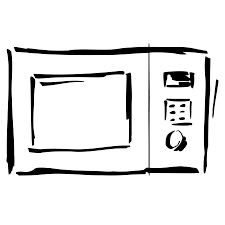 Los hornos de microondas cocinan mas en los bordes que en el centro, por lo que en ocasiones puede quedar la comida cruda al medio y ser perjudicial para nuestra. Dibujo De Un Microondas Para Colorear