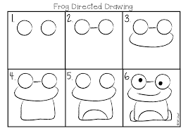 Drawing for kindergarten step by step. Last Week My Class Made These Adorable Frog Artworks We Read A Frog Based Story That Complemented Our Kindergarten Art Lessons Frog Art Art Lessons Elementary