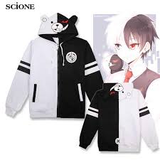 Black and white anime hoodie. Buy Anime Cosplay Costume Unisex Hoodie Sweatshirt Black White Bear Long Sleeve Daily Casual Coat Jacket At Affordable Prices Free Shipping Real Reviews With Photos Joom