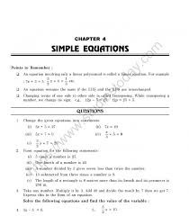 Free ncert solutions and summaries of. Cbse Class 7 Mental Maths Simple Equations Worksheet