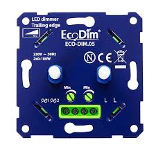 duo led dimmer inbouw 2x 0 100w fase afsnijding ecobright