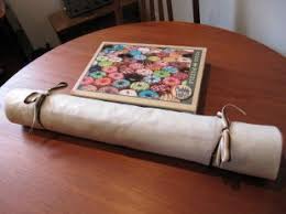 Puzzle roll up mat diy. Tutorial Jigsaw Puzzle Roll Up Puzzle Crafts Puzzle Roll Up Mat Jigsaw Puzzles