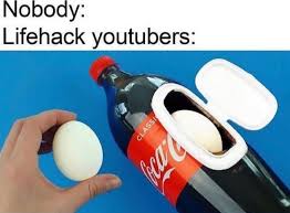 I saw a trackback to my post, bank robbery, which talks about ways in which time gets frittered away, never to be recovered. Lifehack Youtubers Meme