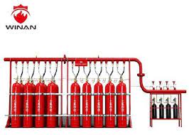 Extintor Vermelho Automatizado De Hfc 227ea Do Sistema De Supressao Do Fogo De Fm 200