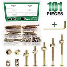 Shop for bedding set for new born online at lowest price. Keadic 100pcs M6 40 50 60 70 80mm Baby Bed Screws Hardware Replacement Kit Hex Socket Head Cap Screws Nuts For Furniture Cots Beds Crib 1 Hex Key For Free Zinc Plated High Speed Steel
