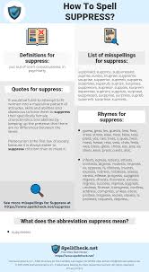 How To Spell Suppress And How To Misspell It Too Spellcheck Net