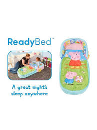 The raised bumpers on the top section of the bed prevent rollovers. Readybed Peppa Pig My First Readybed Very Co Uk