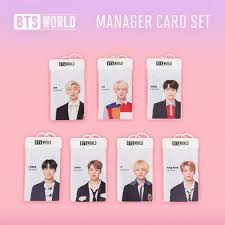 Bts World Manager Card Set Meninos Bts Bts Meninas