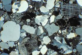Coarse Feldspathic Sandstone Torridon Group Torridonian Xpl There Is Quartz E G Large Grain At Left Potassium Feldspar With Tartan Geology Rock Gneiss