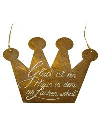 Der mensch, der jedem hilft, weiß wie es ist, keine hilfe zu bekommen. Edelrost Schild Spruch Gluck Ist Ein Haus In Dem Ein Lachen Wohnt