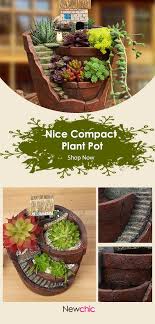 Hanging Garden Potted Micro Landscape Succulent Plant Pots Small House Resin Decoration Small Garden Pots Garden Pots Small Indoor Plants