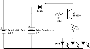 Solar garden lights circuit diagram schematic design. Automatic Solar Light Far Too Dim Help With Increasing Brightness Electrical Engineering Stack Exchange