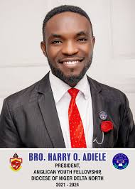 BRIEF PROFILE OF THE 9TH PRESIDENT OF THE DIOCESAN AYF COUNCIL HARRY OKANWO  ADIELE Bro. Harry Okanwo Adiele was born