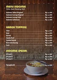 Desain Menu Mie Harga Desain Menu Resep Minuman Makanan