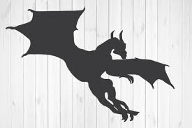 Download Dragon Silhouette Svg Graphic By Rayan Creative Fabrica SVG Cut Files