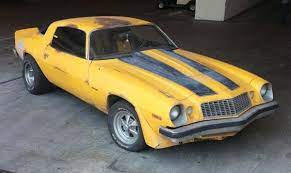 Chevrolet camaro 1969 for auction is a yellow bumblebee 69. Paris Motor Show Exhibits Iconic Screen Cars Chevrolet Camaro Bumblebee Chevy Camaro Camaro
