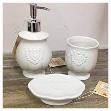 Set Da Bagno Angelica Home Country 27 Set Da Bagno Shabby Chic Stile Shabby Chic