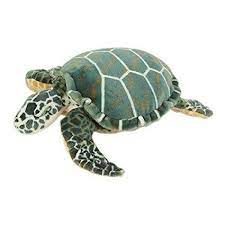 Melissa Doug Giant Sea Turtle Lifelike Stuffed Animal Nearly 2 Feet Long Turtle Gifts For Her Turtl Giant Stuffed Animals Turtle Plush Giant Sea Turtle