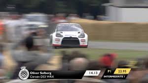 Driving in the fia wrc2 championship with @hmsgofficial! Watch Oliver Solberg Absolutely Send It Up The Hill At Goodwood Top Gear