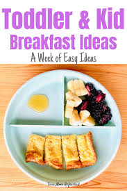 Easy Breakfast Ideas For Kids In 2020 Toddler Breakfast Breakfast For Kids Quick Healthy Snacks