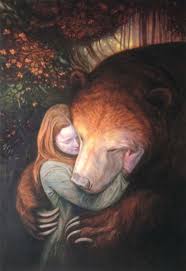 Big sister instinct / mama bear. In The Depths Of Love There Is No Fear No Survival Instincts Are Needed As All Is Embraced In The Safety Comfort Purity Of Divini Bear Art Animal Art Art
