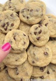 Mini Chocolate Chip Cookie Bites Recipe Mini Chocolate Chip Cookies Cookies Recipes Chocolate Chip Chocolate Chip Cookies