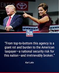 NOT SALVAGEABLE': The Trump administration has begun dismantling a  government-funded news outlet, calling it a "giant rot." Trump's pick to  lead 'Voice of America', The Kari Lake , even issued a scathing