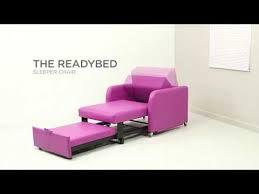A sleeper sofa may be difficult to spot in the wild. Readybed Sleeper Chair Youtube