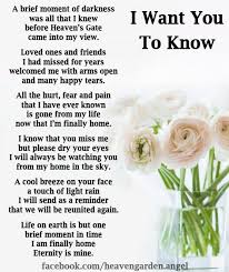 Memorial Poems The Gates Of Memory Will Never Close Heavens Garden Memorial Poems Funeral Poems Letter From Heaven