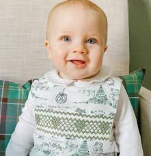 Baby blues in adorable toile! What more could we want? 😍🥰