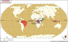 It is when the sun is shining directly over tropic of cancer a… about march 21st. Which Countries Lie On The Equator Free Printable World Map Equator Map World Map Continents