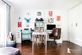 Craft furniture can easily double as an office desk to create a cohesive and multifunctional space. Home Office Makeover Craft Room Reveal Kaleidoscope Living