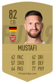 Players, staff, consumables and stadium. Shkodran Mustafi Fifa 19 Rating Card Price