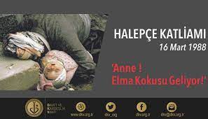 Bu silahları hangi ülkelerin sağladığını ortaya çıkarmak için. 16 Mart 1988 Halepce Katliami Davet Ve Kardeslik Vakfi