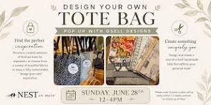 Design your own Tote Bag: Pop Up with Gsell Designs