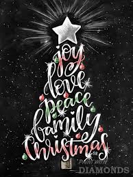 Joy Love Peace Family Christmas Chalkboard Art Christmas Chalkboard Christmas Tree Art