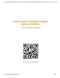 Hp officejet full feature software and driver. Hp Officejet 7000 Wide Format Service Manual By V460 Issuu