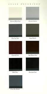 1991 Lexus Color Chart Paint Interior