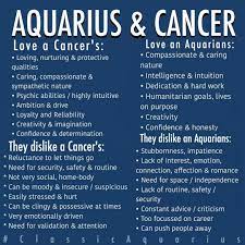 Your mind inclines toward drifting in the classroom, on the job or in discussions. Aquarius Cancer Relationship Listed Above Are The Positive Aspects Of A Relati Aquarius And Cancer Aquarius Relationship Cancer And Aquarius Compatibility
