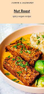 Vegan Nut Roast With Bread Dumplings And Creamy Onion Sauce Recipe In 2020 Vegan Nut Roast Vegan Recipes Easy Bread Dumplings
