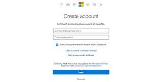Microsoft Account Sign Up Accounting Sign Up Page Signup
