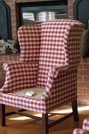 Wing chair slipcover in buffalo check. Custom Slipcovers By Shelley Ladies And Gentleman Damask Wingbacks Wingback Chair Slipcovers Wingback Chair Plaid Wingback Chair