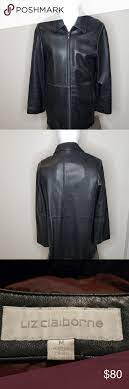 Liz Claiborne 100 Genuine Leather Jacket In 2020 Genuine Leather Jackets Distressed Leather Jacket Brown Leather Jacket Men