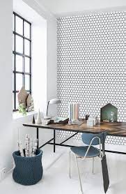 Honeycomb Removable Wallpaper Hexagon Pattern Self Adhesive Etsy Home Office Design Home Office Decor House Interior