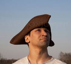 Leather hat "Tricorn" (IL) Hat "Tricorn". Europe XVII